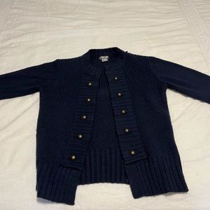 Navy Blue Cardigan/Sweater with Buttons, Venus